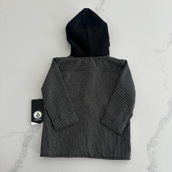 NWT Toddler Volcom Hooded Button Up Flannel size 18mo - Picture 8 of 9